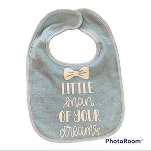 BRAND NEW - Baby Blue Baby Bib - w/ Graphic Decal
